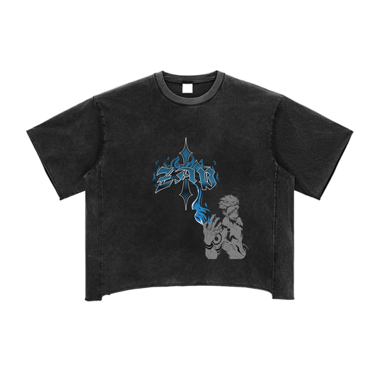Sukuna Raw Edge Snow Washed Boxy T-Shirt